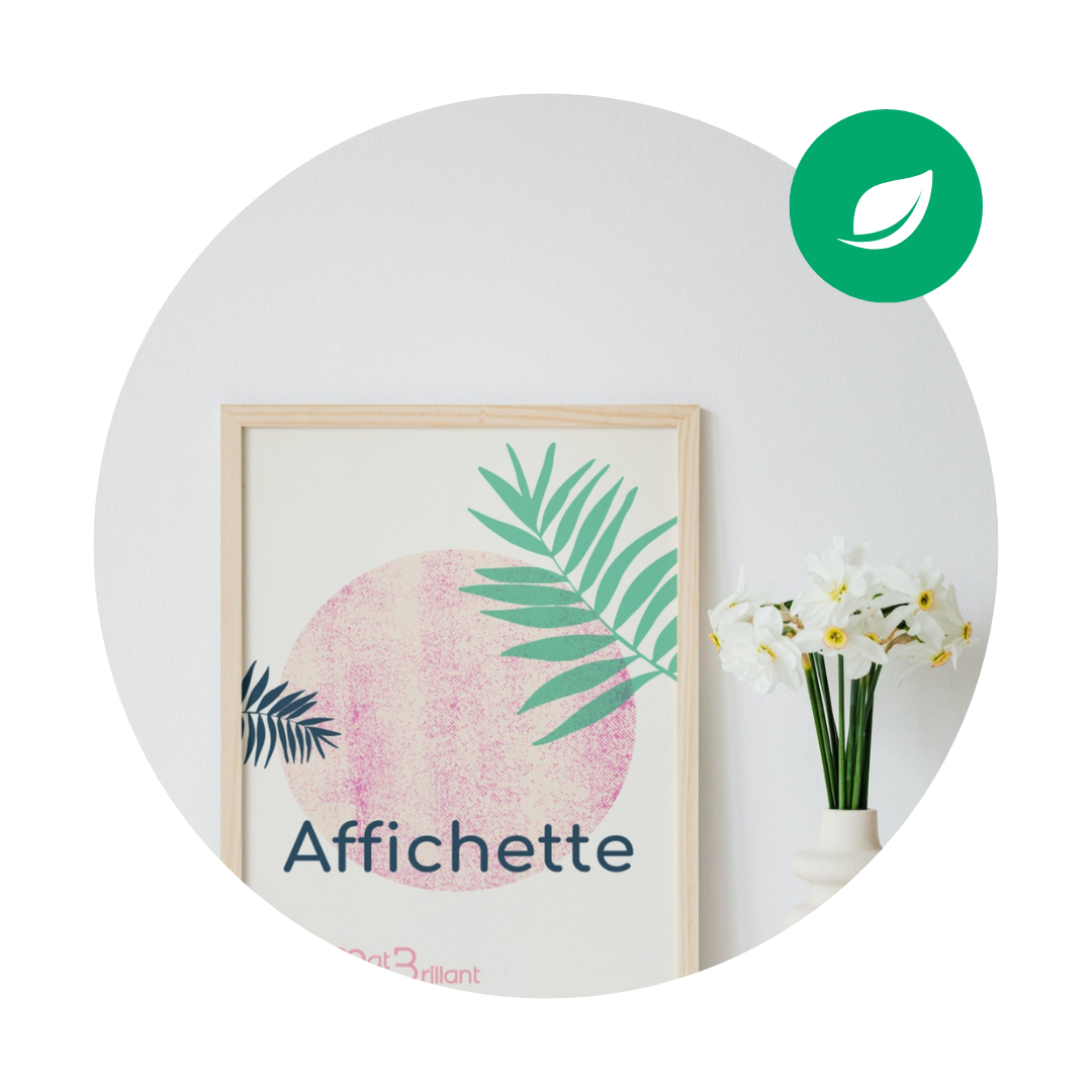 Affichette éco-responsables